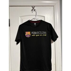 FC Barcelona Football Soccer Poly Small Mens T-Shirt
